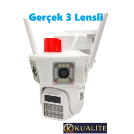 3 Lensli 9mp O-kam 3033 Wıfı Ptz Kamera Gece Görüşlü Güvenlik Kamerası