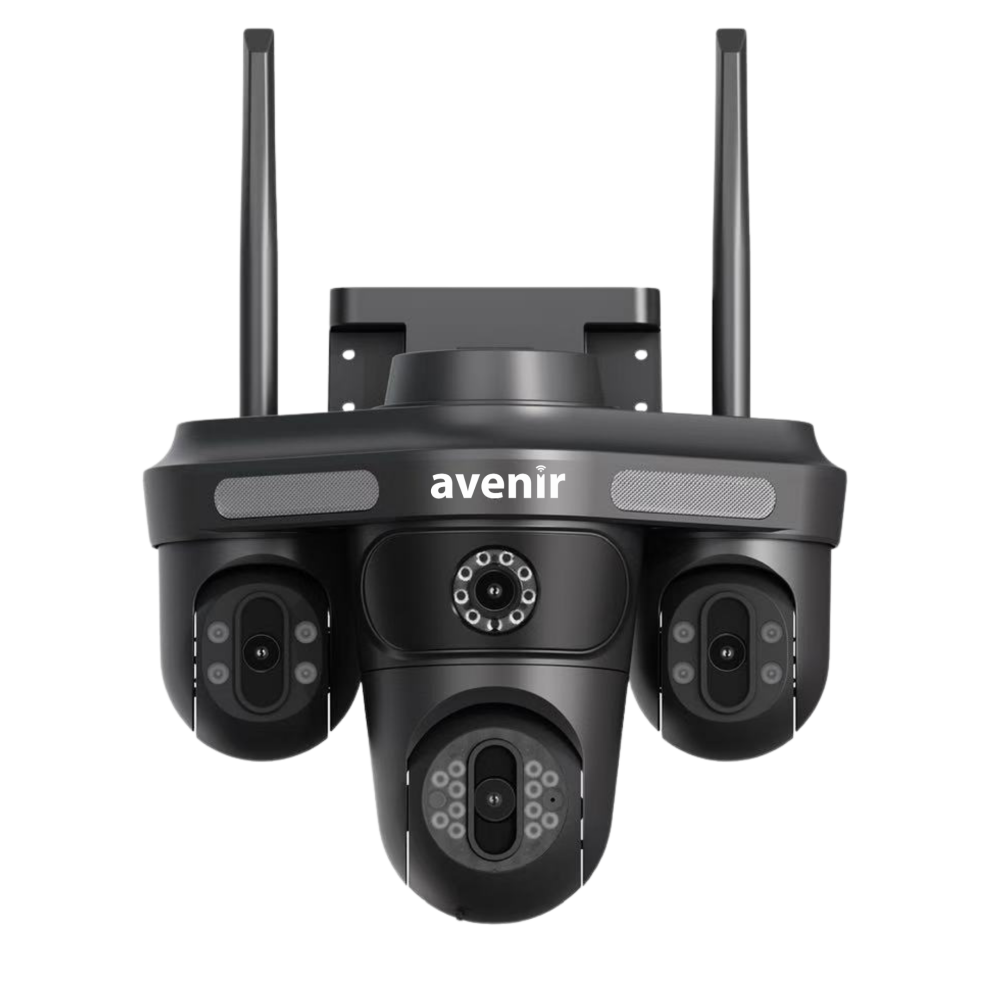 4 Kameralı 16MP 3 PTZ Uzaktan Dönebilen Wifi Kablosuz Sesli Gece Görüşlü Kamera AV-S316 Avenir