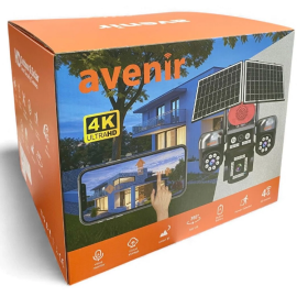 4 Kamera 3PTZ 12mp 4G Solar  Sim Kartlı Çift Güneş Panelli Güvenlik Kamerası AV-S446 