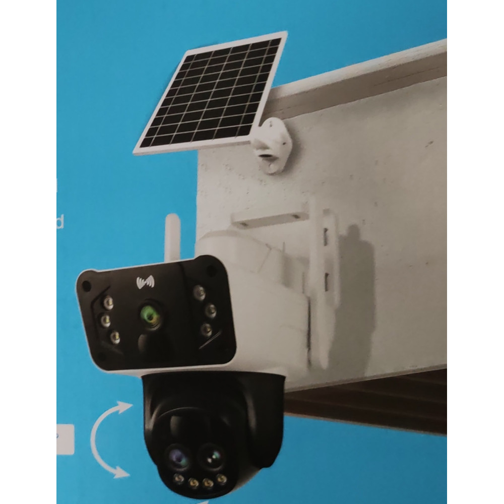 O-KAM 3950 10x Optik Zoom Beyaz Renk PTZ Solar Sim Kartlı 4G Güvenlik Kamerası Güneş Enerjili Kamera