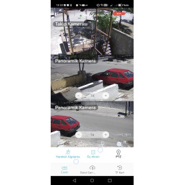 Dış Mekan 6MP Wifi Çift Lensli Panaromik PTZ Güvenlik Kamerası 